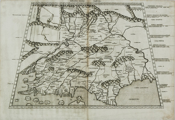 PTOLEMY ROME 1490, DECIMA ASIAE TABULA, 2nd Rome edition, Petri de ...