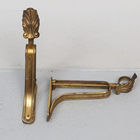 KONSOLLER, 2 st, mässing, 1900-tal. Silver & Metall - Tenn, Mässing ...