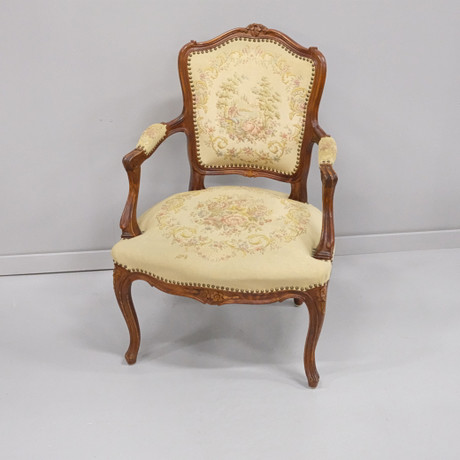 ARMCHAIR, ROCOCO STYLE WITH EMBROIDERED COVER. Furniture - Armchairs ...