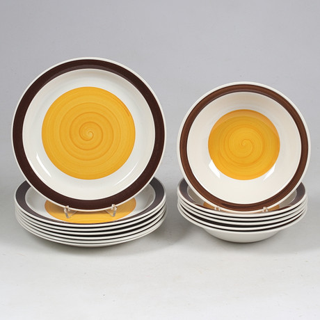 PLATES, 13 pcs, porcelain, Solöga, Rörstrand. Ceramics & Porcelain ...