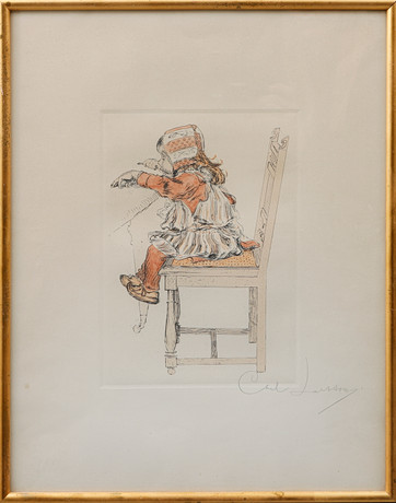 Carl Larsson Auction : Carl Larsson, Jungfru Maria med Jesusbarnet – WITDX