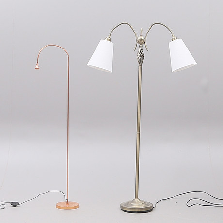 STEHLEUCHTEN, 2 Stück, Metall/Glas, ua Ikea, modern. Beleuchtung