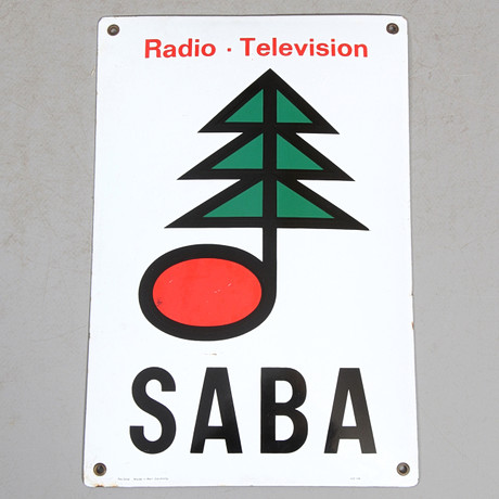 SIGN, metal, 