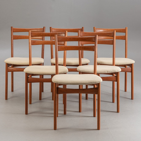 6 teak matbord stolar mitten av århundradet design. Möbler - Fåtöljer ...