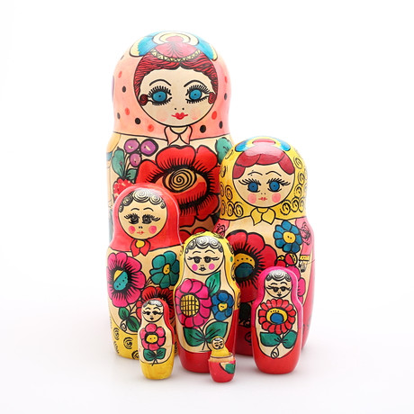 BABUSHKA, 8 st, trä. Övrigt - Övrigt - Auctionet