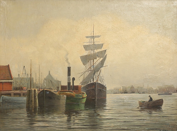 Unknown artist, oil on canvas, signed. Art - Paintings - Auctionet