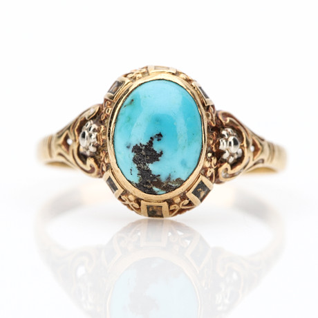 RING, Sterlingsilver Med Turkos. Smycken & U00c4delstenar - Ringar - Auctionet