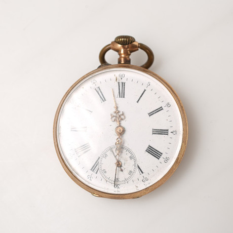 POCKET WATCH, 14k gold. gross weight 62.7 grams. Clocks & Watches ...