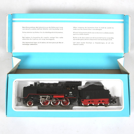 MÄRKLIN 3183 HO Db Coffret Locomotive Vapeur Type 130 BR 24 058 3 Rails