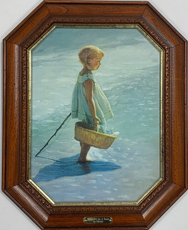 I. DAVIDI. YOUNG GIRL ON A BEACH PRINT. Art - Other - Auctionet