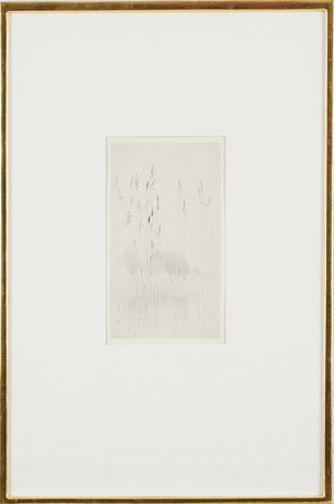 GUNNAR NORRMAN. "Reed swings", drawing, signed G. Norwegian and dated ...