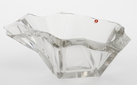 SKÅL, slipad kristall, Isberg Tapio Wirkkala1915-1985, Iittala, Finalnd, signerad, 1960-tal.