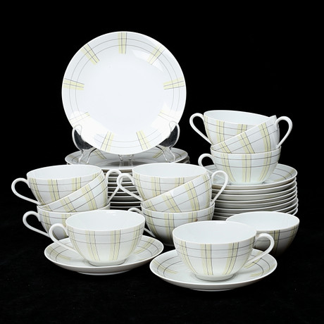 KAFFESERVIS, 35 delar, porslin, Rörstrand, 1950-tal. Keramik & Porslin ...