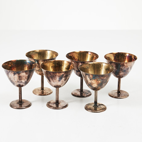 Cocktailglas Elegant Silver 6-pack