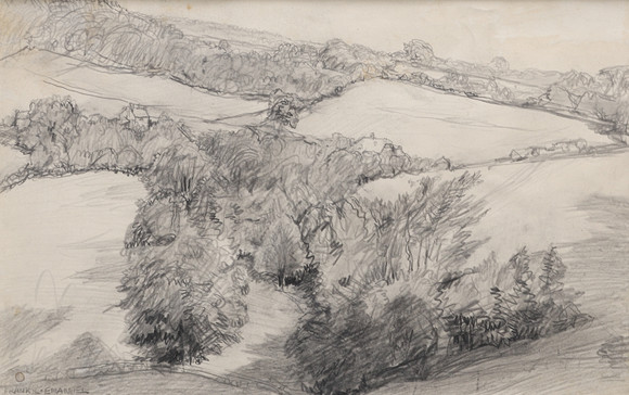 FRANK LEWIS EMANUEL (1865-1948) Small Pencil Drawing