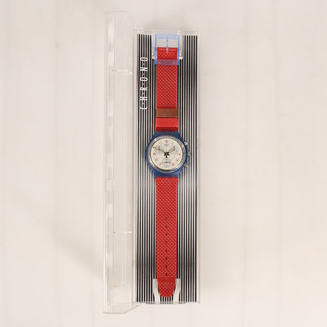 WRIST WATCH Swatch, Chronograph, JFK, 1992, quartz. Clocks & Watches ...