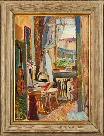 LARS FLORÉN (1899-1979). Interiör, olja på duk, signerad. Konst ...