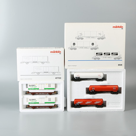 Märklin H0 - 47722 - Ensemble de wagons de marchandises pour trains