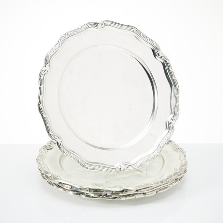 Silver tallrikar 23cm, 20-pack