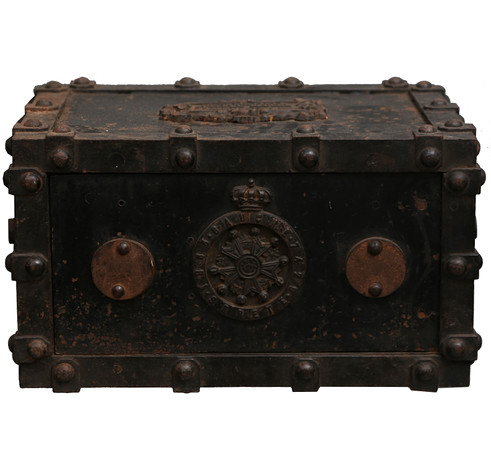 French safe in fireproof iron, dated 1865. Miscellaneous ...