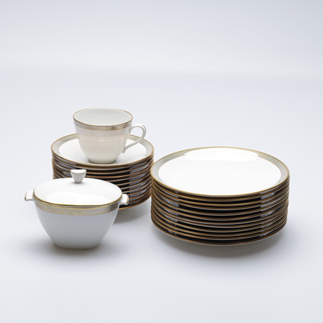 KAFFESERVIS, 26 delar, porslin, 