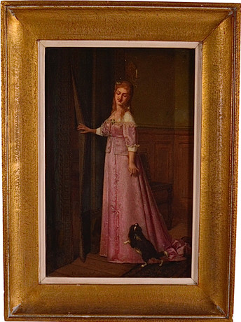 VICTOR RAVET. Oil on wooden panel. Art - Paintings - Auctionet