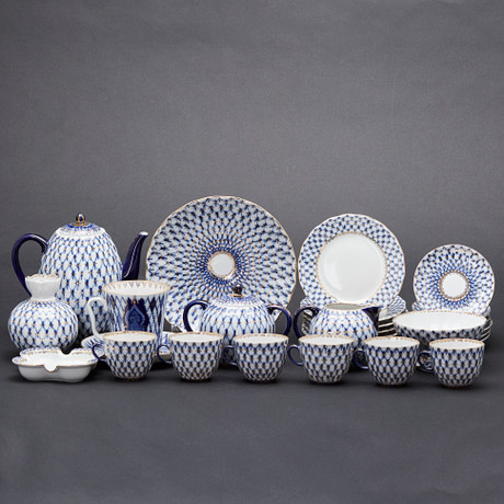 Lomonosov, service, porcelain, 2. Half 20th century, Russia (26 ...