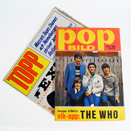 TIDNINGAR/MAGASIN, 2st, pop-bild, the who, Topp, The Rolling stones ...