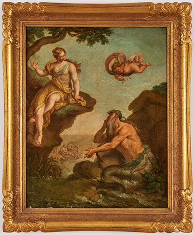 fransk-skola-1700-tal-skylla-och-glaucus-konst-m-leri-auctionet