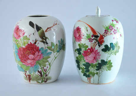 URNOR, 2 st, porslin, Kina, 18001900-tal.