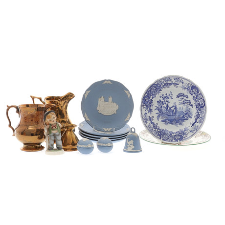 Dé à Coudre Vintage Wedgwood 1987 - Porcelaine Bleu Jaspe, Motif Noël (Joseph Et Jésus)