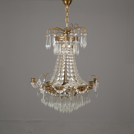 LJUSKRONA, gustaviansk stil, 1900-talets andra hälft, höjd 60 cm ...