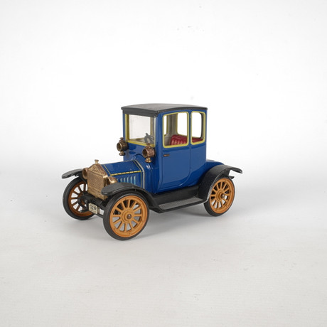 Oldtimer Ford Coupé T 1917 - Voiture Mécanique Schuco 1227 Bleue - Clé Fonctionne (Occasion)