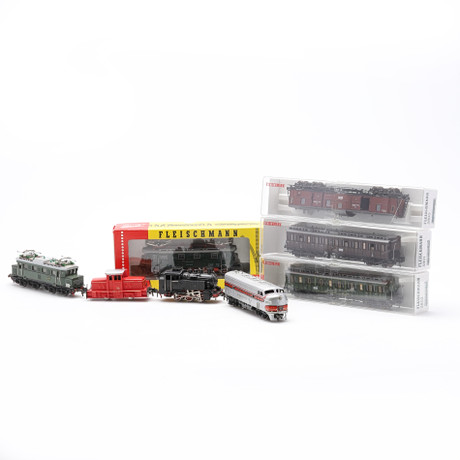 Lot HO Piko Et Fleischman - Locomotive BB9210 Verte + Wagons SNCF
