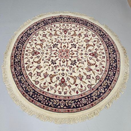 PERSIAN ROUND CENTER RUG, HANDWOVEN, BEIGE COLORS. Carpets & Textiles ...