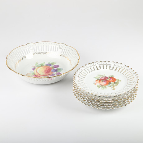 Servizio piatti da dolce in ceramica vintage - Bavaria - La Madonnina