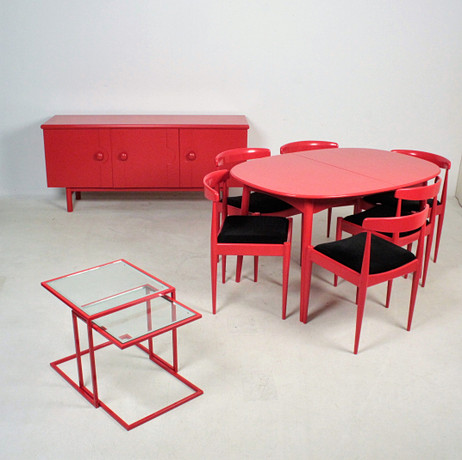 ASKO Finland - table group with sideboard & two side tables. Furniture ...