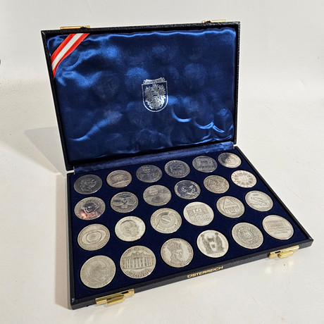 COLLECTION OF AUSTRIAN COINS. IN SILVER. Silver & Metals - Silver ...