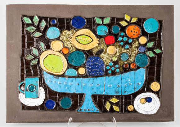 RENATE RHEIN (1925-2020). Rosenthal. Wall relief, earthenware, 1960s ...