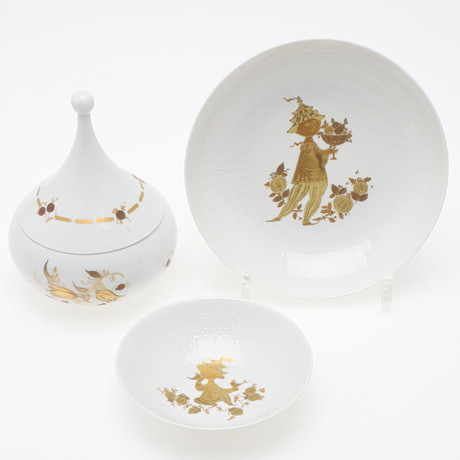 SERVICE À CAFÉ Rosenthal Romanze Décor En Or Bjorn Wiinblad 29 Pièces ! EUR 231,93 - FR