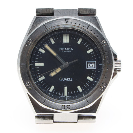GENFA, Swiss, Quartz, armbandsur i stål. Klockor & Ur - Armbandsur ...