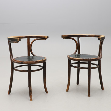 ARM CHAIRS, a pair, Cosmos, first half/middle of the 20th century ...