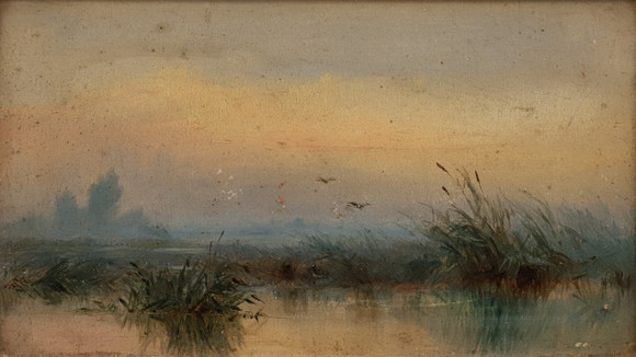GEORGE GREGORY SENIOR (1849-1938). CONTINENTAL TOWNSCAPE WITH RIVER AND ...