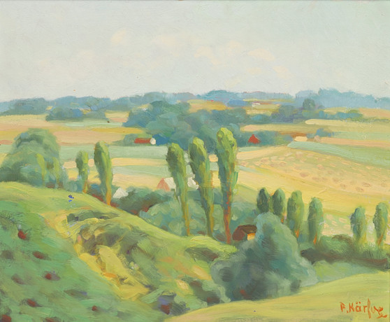 FRITZ KÄRFVE. Scanian summer landscape, signed. Art - Paintings - Auctionet