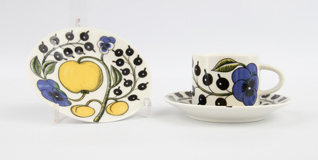 BIRGER KAIPIAINEN. KAFFEKOPPAR OCH FAT. Paratiisi, Arabia Finland.