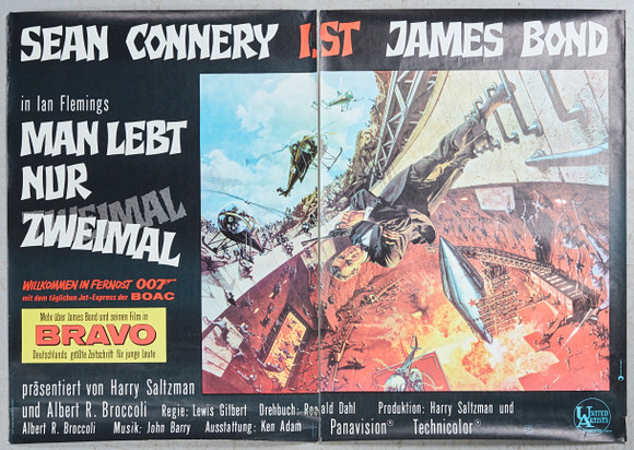 ROBERT MCGINNIS UND FRANK MCCARTHY. EFTER. affisch, ”James Bond. Man lever bara två gånger