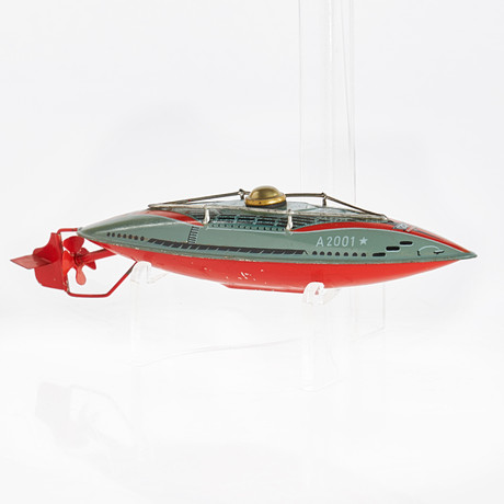 Ancien Jouet En Tôle Mécanique - Paquebot De Croisière ARNOLD - Zone US Germany 1950