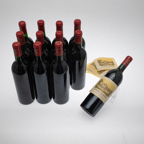 SAMLING vin/rött vin, tolv flaskor, Château d'Agassac, 1988, Frankrike ...