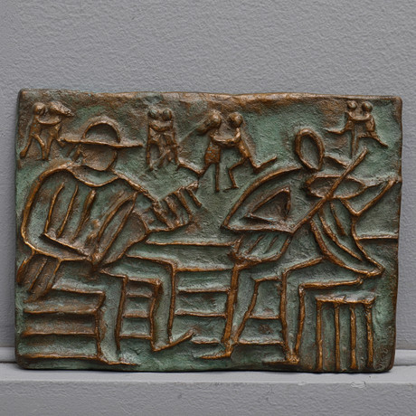 KNUTERIK LINDBERG. MUSIKANTER. Konst Skulptur