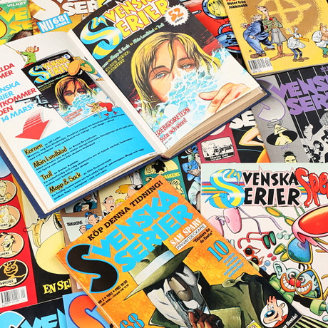 SVENSKA SERIER, serietidningar, 19791996. Leksaker Serietidningar